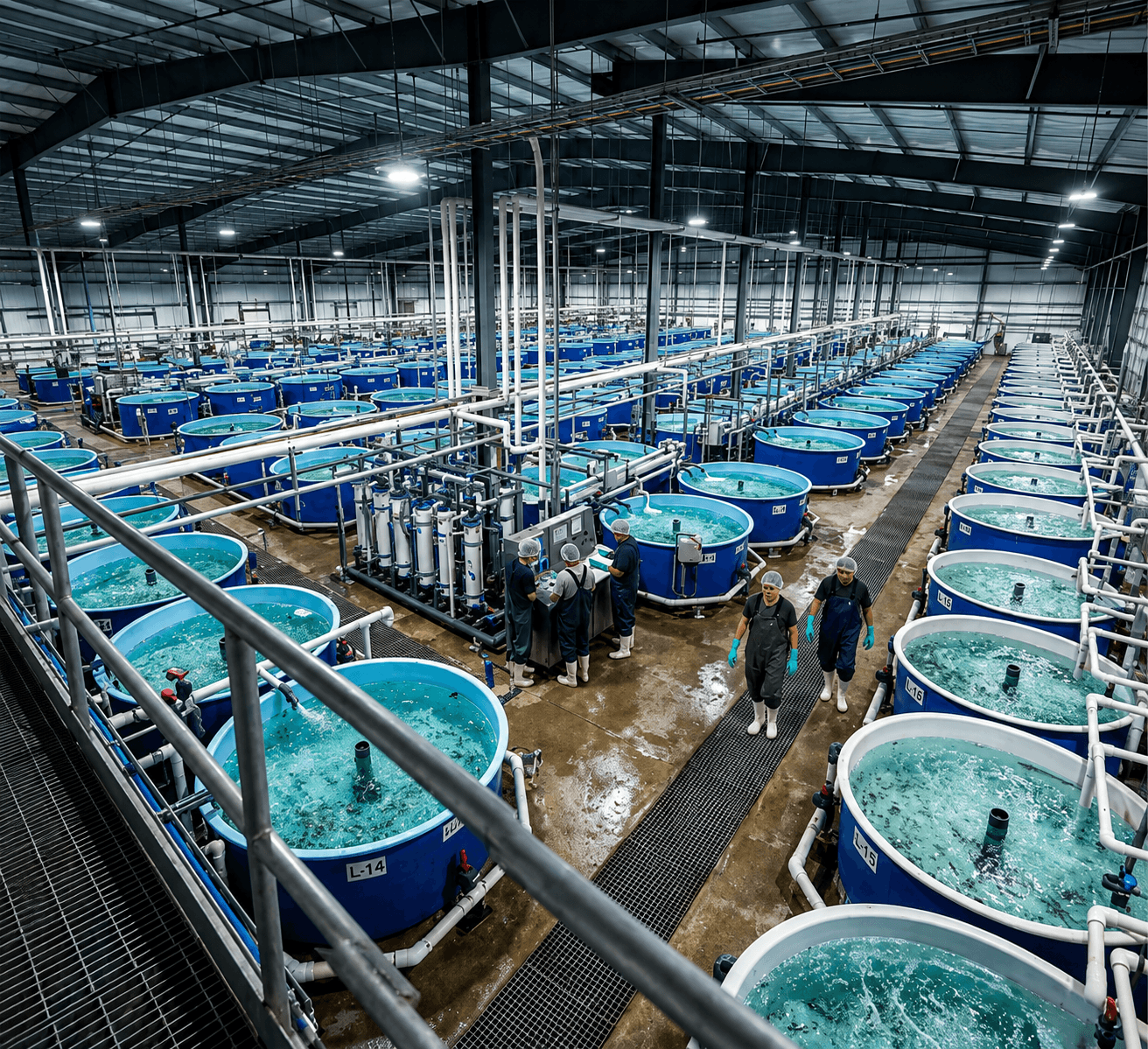 Modern Fish Hatchery Design and Setup by ARK AQUATECH India